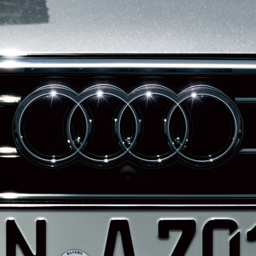 4リングブラックエンブレム(Audi A7 / フロント)