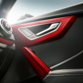 カラードインテリア ミサノレッド ドアハンドル(Audi Q2 / フロント)
